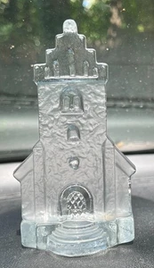 VTG Nybro Sweden Frosted Clear Glass Votive Tealight Candle Holder Modern Nordic - Picture 1 of 10