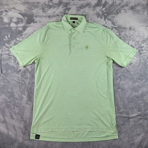 Polo Peter Millar uomo verde medio estiva comoda golf performance righe - Foto 1 di 7