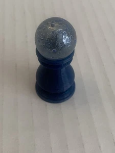 Vintage Vitro Stardust Konfetti Marmor blau gesprenkelt Glas - Bild 1 von 7