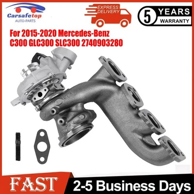 Turbo Turbocharger For 15-20 Mercedes-Benz C300 E300 GLC300 SLC300 2.0L NEW.. Foto 1 de 4