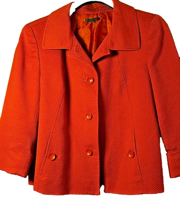 Amber Sun Womens Jacket Size XL  3/4 Length Sleeves 2 Front pockets Red - Image 1 of 4