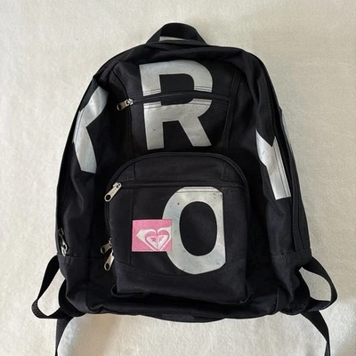 Mochila Y2K ROXY negra y plateada  Foto 1 de 4