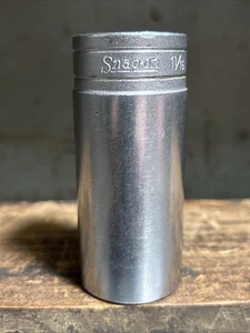 Vintage Snap-On 1 1/16” S-341 12 Pt Deep Socket For Mechanics And Automotive - Picture 1 of 9