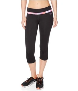Aeropostale Womens Striped Crop Yoga Pants, Orange, Juniors, Small - Picture 1 of 3