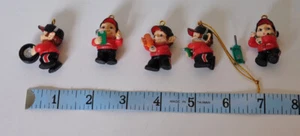 NASCAR Dale Jr #8 Collectable Mini Ornaments Set of 5 Pit Crew Members Flaw - Picture 1 of 2