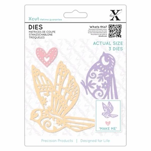Pájaros estampados de filigrana - Plantilla de troquelado de XCUT (XCU 504075)