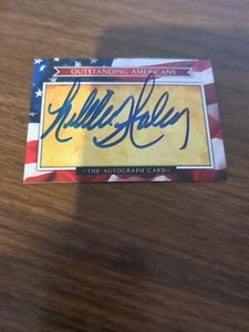 NIKKI HALEY SIGNED Trading Card  REPUBLICAN PRESIDENT 2024 SO CAROLINA GOVERNOR  - Picture 1 of 1