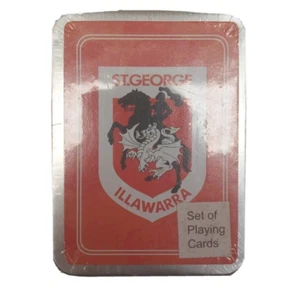 NRL St George Dragons Playing Cards 52 Deck - Licensed Rugby League Illawarra - Picture 1 of 2