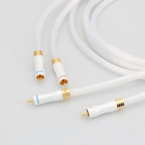 Audiocrast 6N OCC Silver plated RCA cable Analog cable audio interconnect cable - Picture 1 of 10