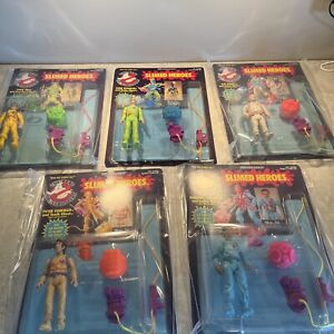 Vintage Kenner The Real Ghostbusters Slimed Heroes lot of 5 new unpunched