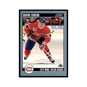 1992 Score Canadian Shayne Corson Montreal Canadiens #158 - Picture 1 of 3