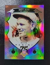DIZZY DEAN #1/75  2014 PANINI HALL OF FAME #25  GREEN PARALLEL 