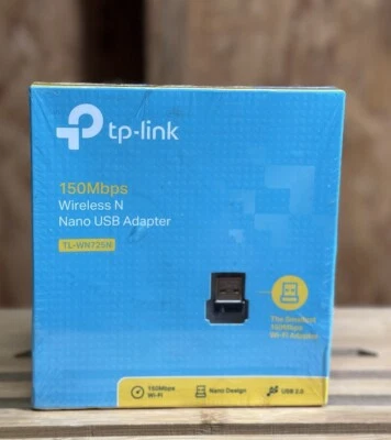 New/Sealed TP-Link TL-WN725N 150Mbps Wireless N NANO USB Wi-Fi Adapter - Image 1 of 2