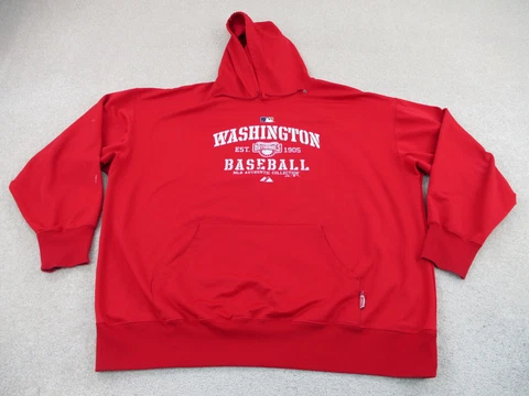 Washington Nationals Sweater Adult 3XL XXXL Red White Baseball Sweatshirt Men * Cover
