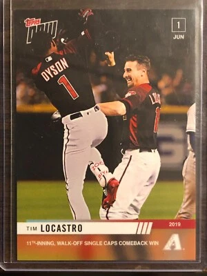 2019 Topps Now #313 Jarrod Dyson Tim Locastro Arizona Diamondbacks - Image 1 of 2