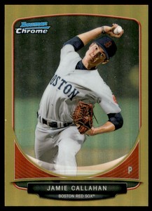 2013 Bowman Chrome Prospects Gold Refractors #BCP11 Jamie Callahan /50