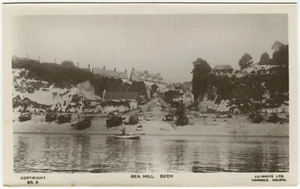 SEA HILL, STRAND, BIER - Devon Postkarte, Lilywhite Ltd - Bild 1 von 2