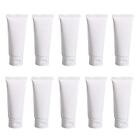 20PCS White Plastic Refill Cosmetic Soft Tubes Leakproof Makeup Travel Packin...