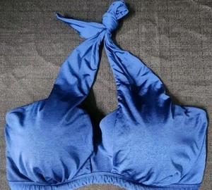 Traje de baño Athleta Top Mujer 38D/DD Halter Corbata Azul Ajustable Espalda Nuevo sin Etiquetas - Imagen 1 de 6