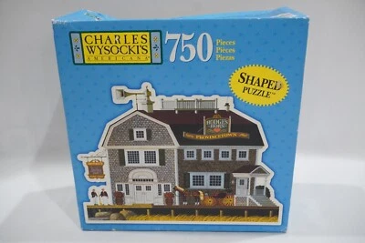 NEW Charles Wysocki Clammers at Hodge's Horn 750 PC Shaped Jigsaw Puzzle RARE e7 - Image 1 of 4