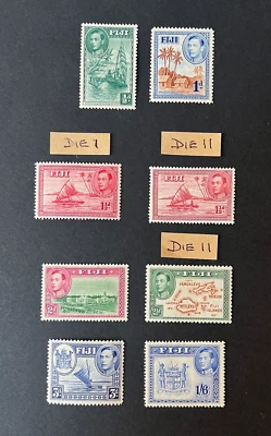 Fiji KGVI 1938-55 Selection MM Foto 1 de 2