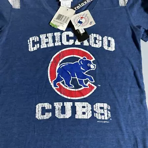 Chicago Cubs Womens MLB Baseball Retro Logo Shirt 5th & Ocean New Medium - Picture 1 of 6