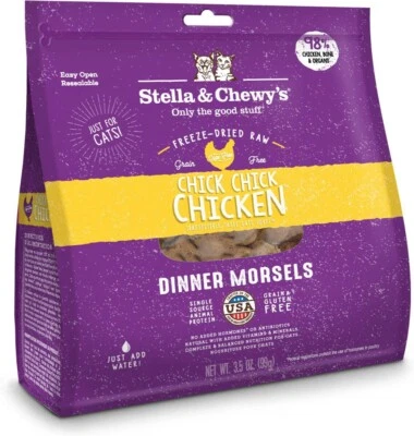 3.5oz Stella & Chewy's Freeze-Dried Raw Chicken Dinner Morsels CAT Food