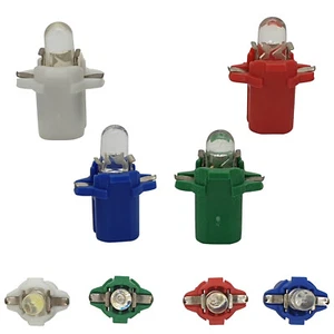 Tacho Lighting LED SMD B8.3d BAX10S Colors White Blue Red Green Gelb Instrument - Picture 1 of 5