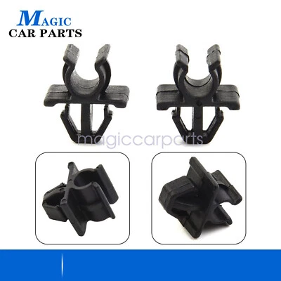 2Pcs Car Hood Support Prop Rod Holder Clip Black 65722-JA000 For Nissan Plastic - Image 1 of 4