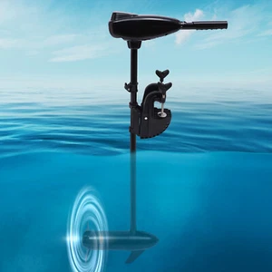 80LBS Electric Outboard Trolling Motor Fishing Boat Engine Brush Motor 1.2HP 12V - Picture 1 of 12