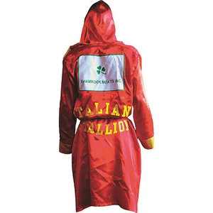 Mens Rocky Balboa Boxing Robe Costume - One Size Fits Most - Orange - Picture 1 of 2