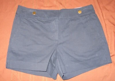 Loft Outlet Women's Crew Shorts, Navy Blue, Cotton, Size 4, NEW, Reg $50 - Image 1 of 4