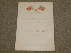 CLEVELAND WIRE MILLS, MIDDLEBROUGH, INVITACIÓN A CENA DE CORTESÍA, 24 DE DICIEMBRE DE 1901 - Imagen 1 de 1