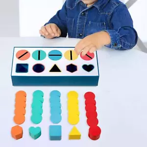 Color Shape Sorter Toy Matching and Shape Recognition Educational Class Activity - Picture 1 of 7