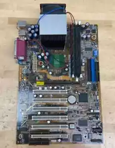 Asus CUSL2-C Socket 370 with Intel Pentium III Malay CPU and 128 Mb RAM - Picture 1 of 4