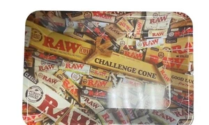 Raw Small Medium Rolling Tray Raw Classic Organic Hemp Tips Grinder - Picture 1 of 1