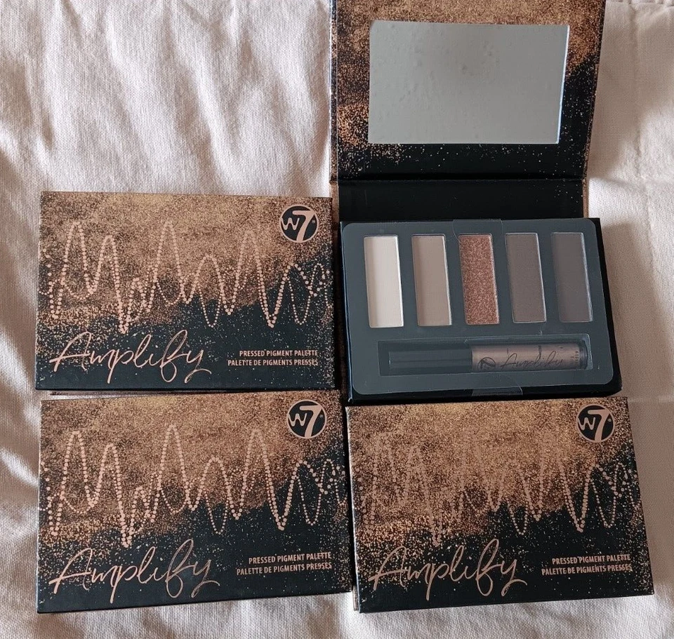 Lote de paleta de sombras W7 pigmento prensado amplificar drama ocular viagem de energia 0,21 oz - Imagem 1 de 4