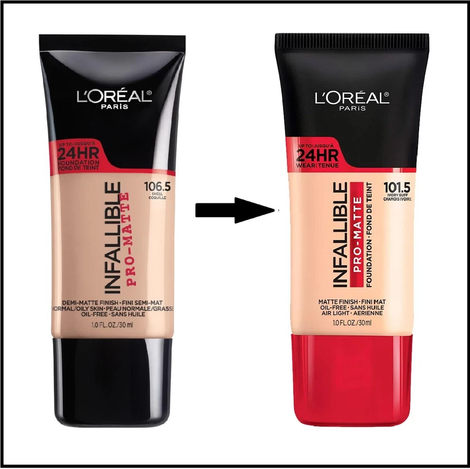 Loreal Infallible Pro Matte 24Hr Liquid Foundation 1oz YOU CHOOSE Oil Free READ - Image 1 of 1