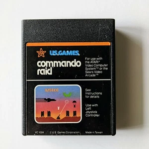 Atari 2600 Commando Raid (U.S. Games, 1982) Cartridge Cleaned/Tested - Picture 1 of 3