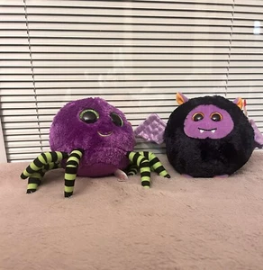Ty Beanie Boos Crawly The Spider Plush 5” Stuffed Animal 2014 And Batty 2013 - Picture 1 of 4