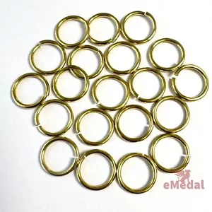 20x Brass Medal Ring for Making repairing US USA UK Mini Miniature 9mm eMedal - Picture 1 of 11