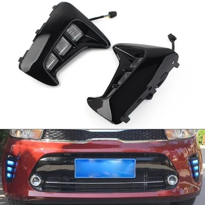 For KIA PEGAS 2018-2019 Waterproof Daytime Running Light DRL Daylight Fog Lamp - Image 1 of 4
