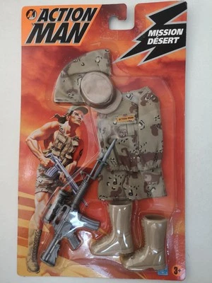 Vestito Outfit Mission Desert Equipment Action Man Hasbro Sigillato-H6 - Immagine 1 di 4