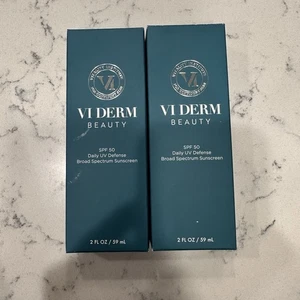 VI Derm Daily UV Defense Broad Spectrum Sunscreen SPF 50 - 2 fl oz Lot Of 2 - Picture 1 of 7