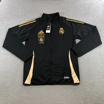 Adidas Chaqueta Cremallera Completa Hombre’s M Negro Dorado Independiente Azusa Calderón 2 Fútbol Foto 1 de 4