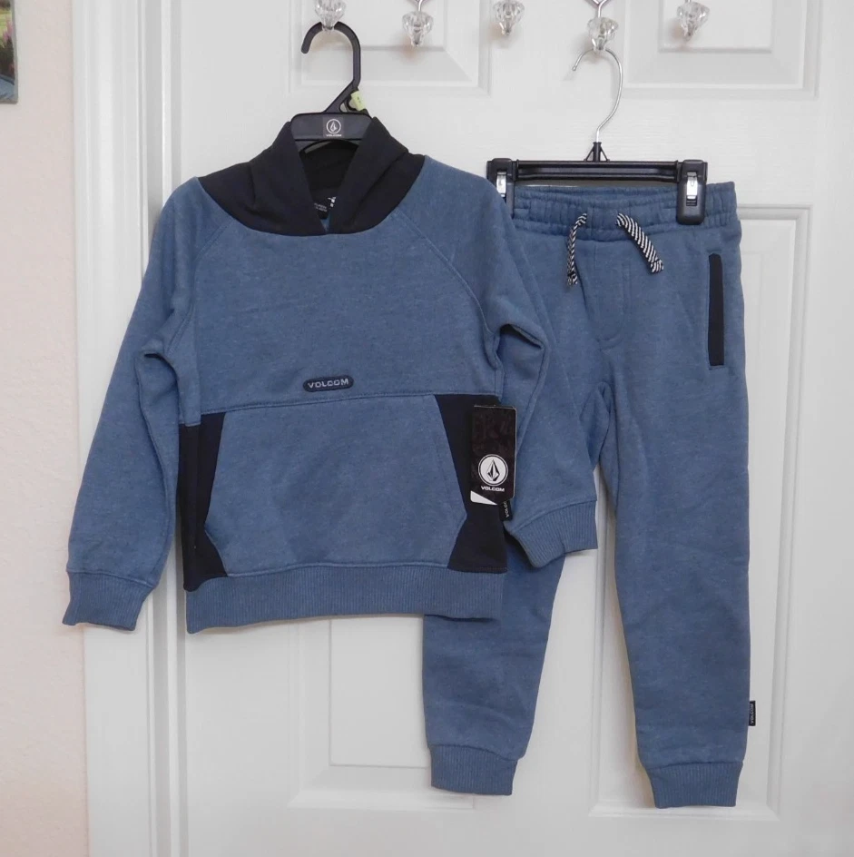 Moletom e joggers Volcom com capuz azul urze tamanho 24 meses ou 4t novo com etiquetas 2 peças - Imagem 1 de 1