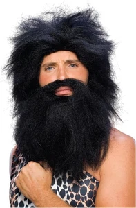Caveman Beard and Wig Set - Various Colors - Picture 1 of 2