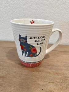 TAZA DE TÉ CAFÉ DISEÑO PRIMA “SOLO UNA NIÑA Y SU GATO” - Imagen 1 de 6