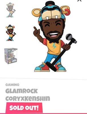 Youtooz * FNAF * GlamRock CoryXKenshin * Vinyl Figure * NEW * Sold Out * In Hand