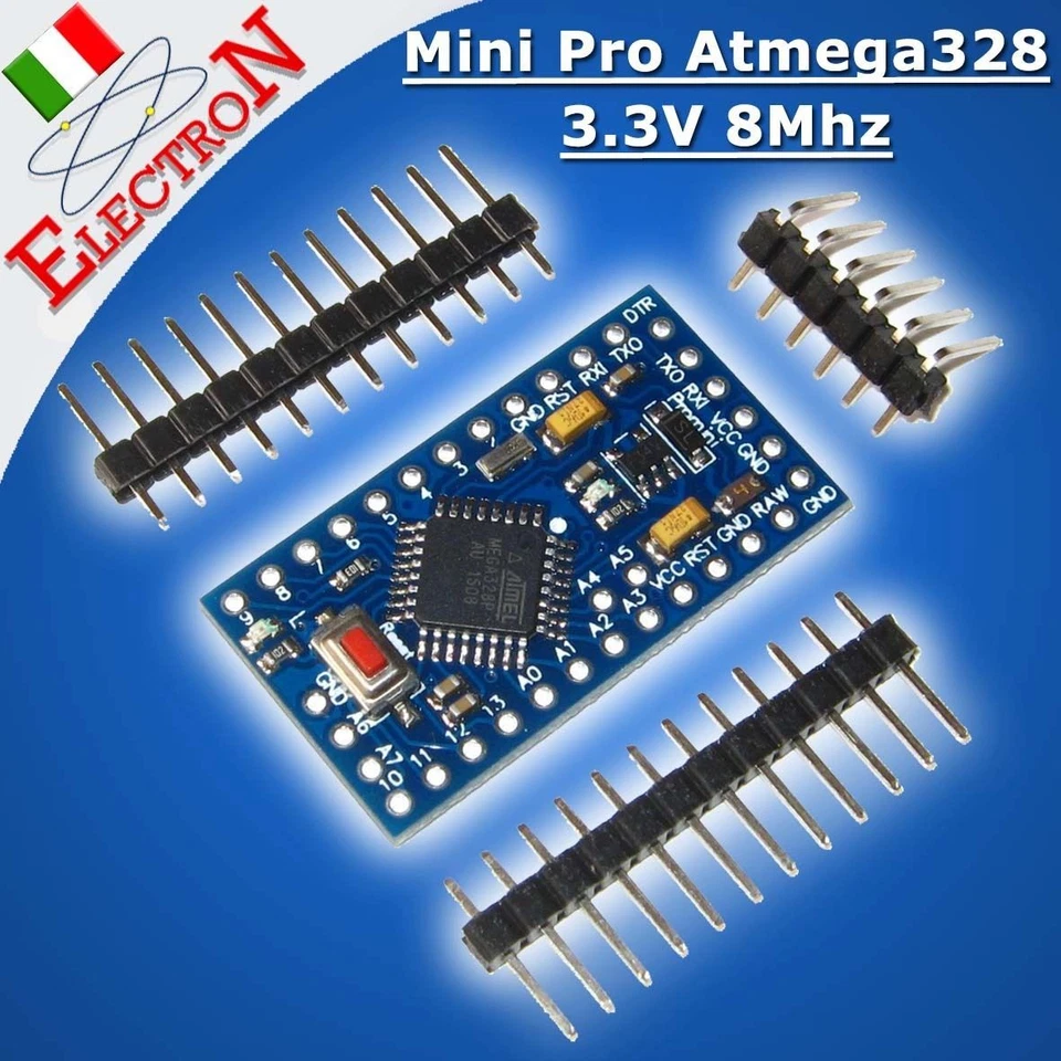 Mini Pro Atmega328 3.3V 8Mhz ATmega328P - Compatibile con Arduino Mini Atmel 328 - Immagine 1 di 1